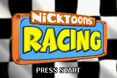 Nicktoons Racing Title Screen